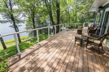 Composite deck with custom railings