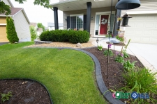 front landscape and edging