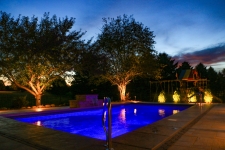 lighting nearby pool